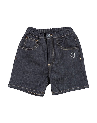MARCELO BURLON Denim shorts Blue 98% Cotton, 2% Elastane