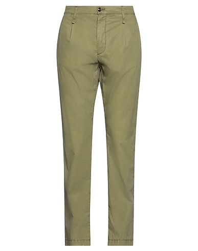 (+) PEOPLE Chinos Verde militare 72% Lyocell, 24% Cotone, 4% Elastan