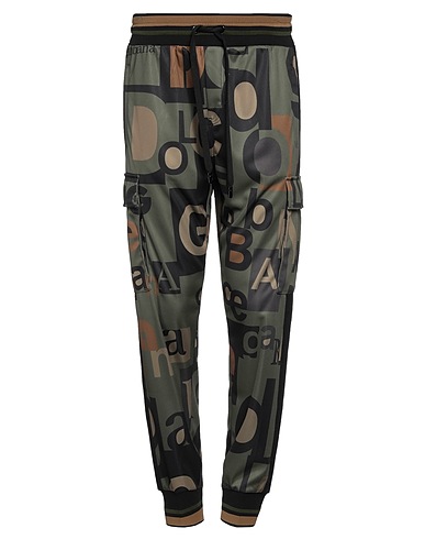 DOLCE&GABBANA Casual pants Military green 100% Polyester, Nylon, Elastane
