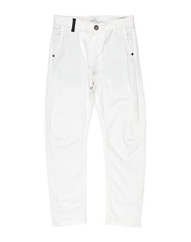 BERNA Casual trouser White 97% Cotton, 3% Elastane