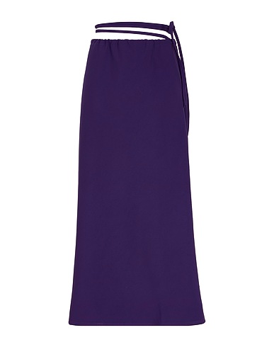 8 by YOOX Maxi Skirts Purple 95% Polyester, 5% Elastane