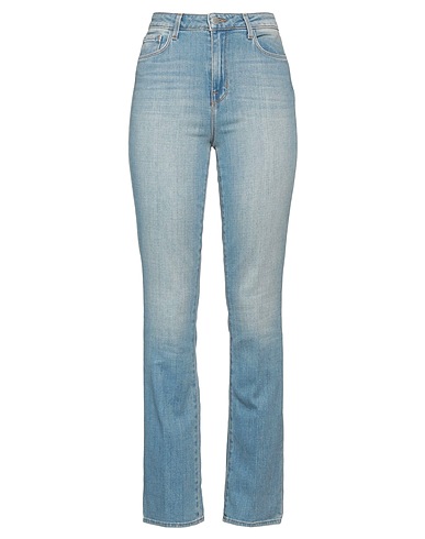 L'AGENCE Denim trousers Blue 94% Cotton, 5% Elastane, 1% Recycled viscose