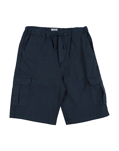 PAOLO PECORA Shorts & Bermuda Midnight blue 97% Cotton, 3% Elastane