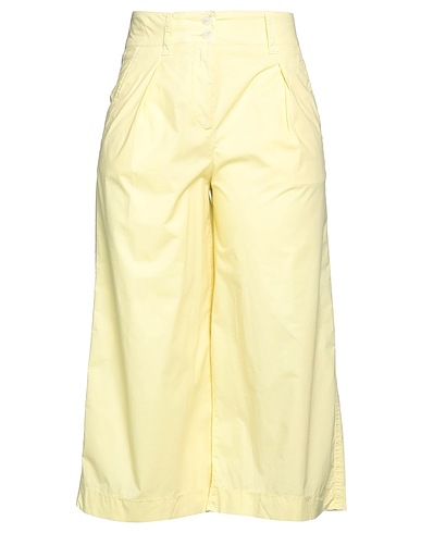 INCOTEX Casual trouser Pastel yellow 94% Cotton, 6% Elastane