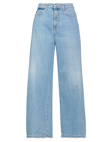 PINKO Jambe droite Bleu 100% Coton