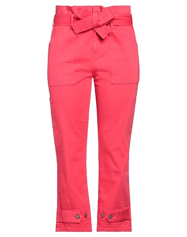 P.A.R.O.S.H. Denim trousers Fuchsia 98% Cotton, 2% Elastane