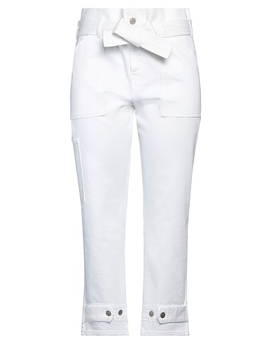 P.A.R.O.S.H. Pantaloni jeans Bianco 98% Cotone, 2% Elastan