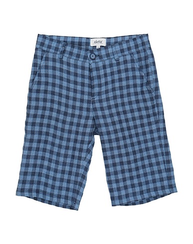 ALETTA Shorts & Bermuda Blue 84% Linen, 16% Cotton