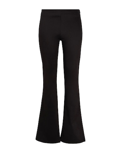 8 by YOOX Casual pants COTTON HIGH-WAIST FLARED PANTS
 Black 98% Cotton, 2% Elastane