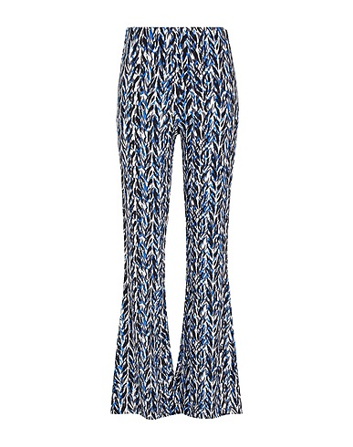 8 by YOOX Casual pants PRINTED VISCOSE HIGH-WAIST FLARED PANTS
 Black 100% Viscose
