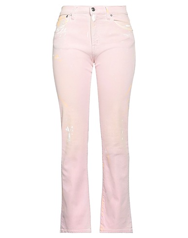 (+) PEOPLE Denim trousers Pink 98% Cotton, 2% Elastane