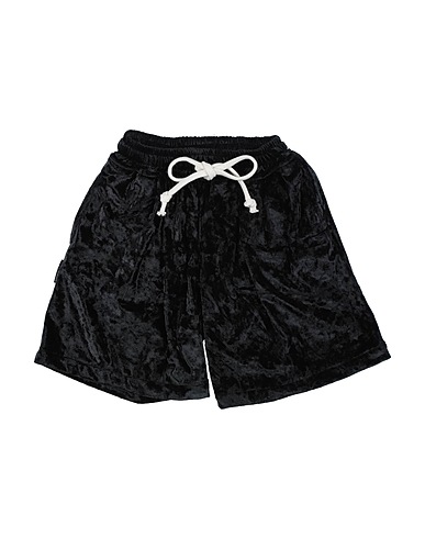 LUXURY LAB Milano Shorts & Bermuda Black 94% Polyester, 6% Elastane