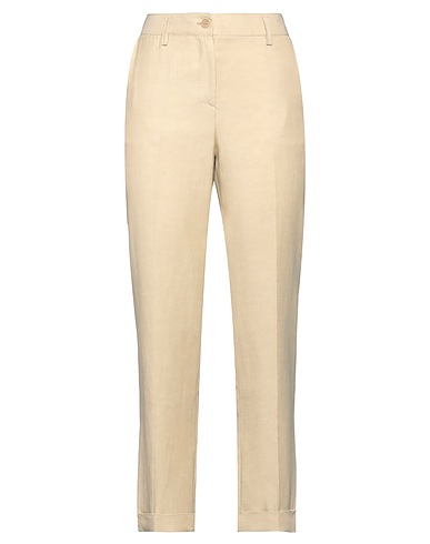 P.A.R.O.S.H. Pantalone Beige 72% Viscosa, 28% Lino