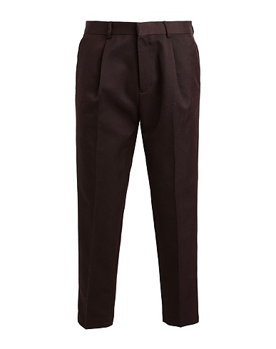 TOPMAN Casual pants Brown 83% Polyester, 17% Viscose