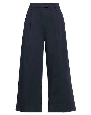 P.A.R.O.S.H. Casual trouser Navy blue 98% Cotton, 2% Elastane