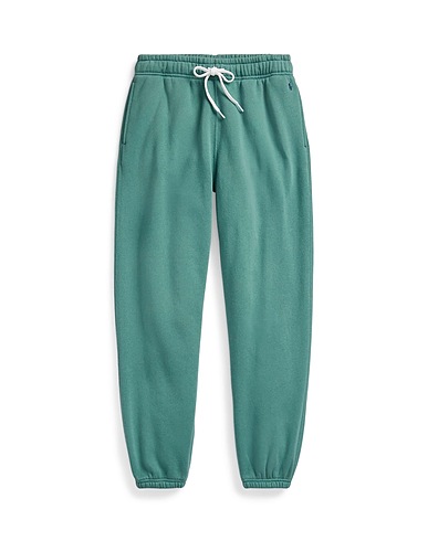 POLO RALPH LAUREN Casual trouser Sage green 83% Cotton, 17% Polyester