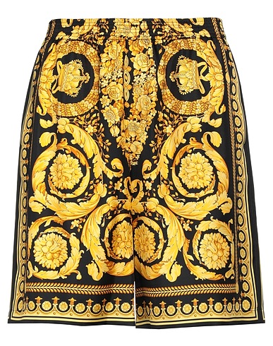 VERSACE Shorts & Bermudas Schwarz 100% Seide