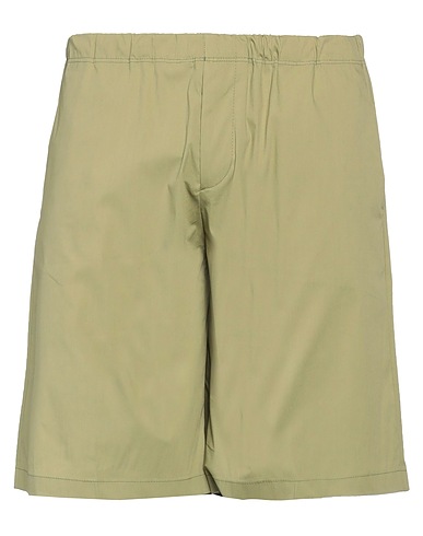 CALVIN KLEIN Shorts & Bermuda Verde militare 80% Cotone, 17% Poliestere, 3% Elastan