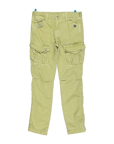 BERNA Casual trouser Light green 98% Cotton, 2% Elastane