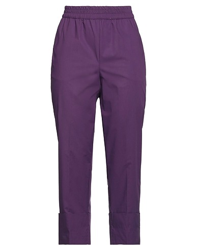 BIANCOGHIACCIO Casual pants Plum 100% Cotton