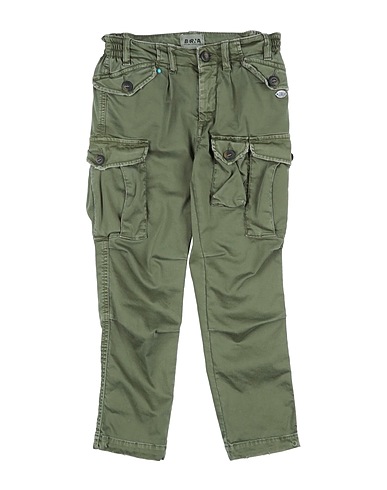 BERNA Casual trouser Military green 98% Cotton, 2% Elastane