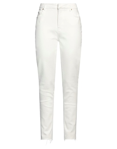 PINKO Denim trousers White 38% Cotton, 33% Viscose, 22% Lyocell, 7% Elastane