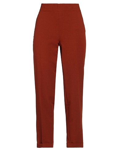 MARIELLA ROSATI Pantalone Marrone 77% Poliestere, 17% Nylon, 6% Elastan