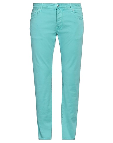 JACOB COHЁN Casual trouser Turquoise 55% Cotton, 42% Lyocell, 3% Elastane