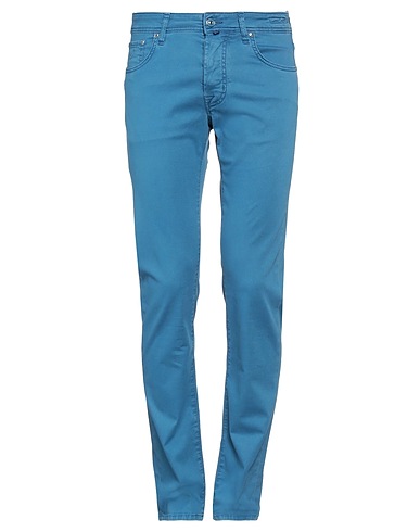 JACOB COHЁN Casual trouser Pastel blue 55% Cotton, 42% Lyocell, 3% Elastane