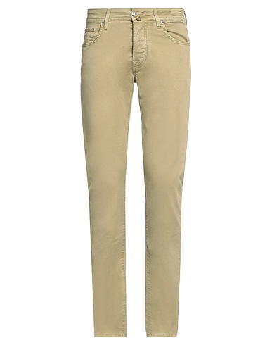 JACOB COHЁN Casual trouser Military green 55% Cotton, 42% Lyocell, 3% Elastane