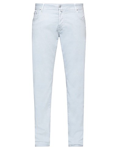 JACOB COHЁN Casual trouser Sky blue 55% Cotton, 42% Lyocell, 3% Elastane