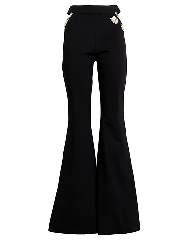 GAëLLE Paris Casual trouser Black 68% Viscose, 27% Polyamide, 5% Elastane