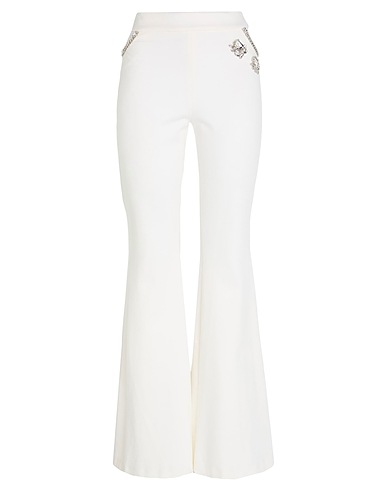 GAëLLE Paris Pantalone Bianco 68% Viscosa, 27% Poliammide, 5% Elastan