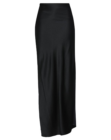 ANN DEMEULEMEESTER Long skirt Black 73% Acetate, 27% Rayon