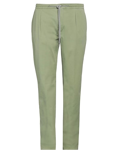 HACKETT Casual pants Light green 98% Cotton, 2% Elastane