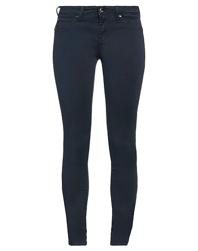 GAUDÌ Casual trouser Midnight blue 90% Cotton, 7% Polyester, 3% Elastane