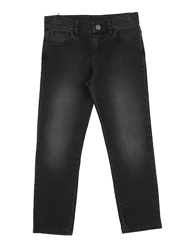 LE PETIT COCO Denim trousers Charcoal 65% Cotton, 35% Elastomultiester