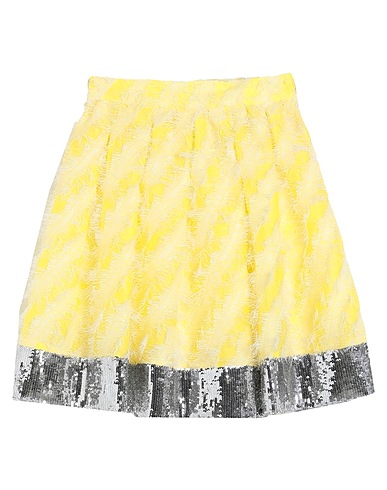 BEATRICE .B Mini skirt Pastel yellow 82% Polyester, 18% Silk