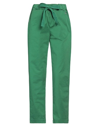 SEMICOUTURE Pantalone Verde 98% Cotone, 2% Elastan