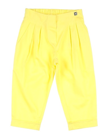 MANILA GRACE Casual trouser Yellow 100% Cotton