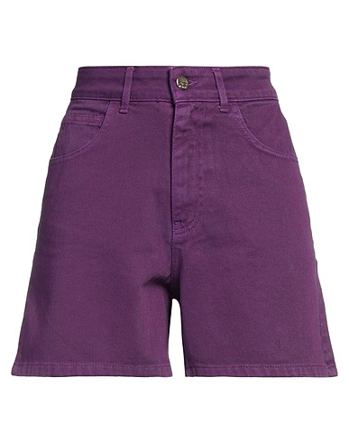 KAOS JEANS Denim shorts Purple 100% Cotton