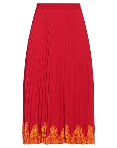 SEMICOUTURE Midi skirt Red 100% Polyester