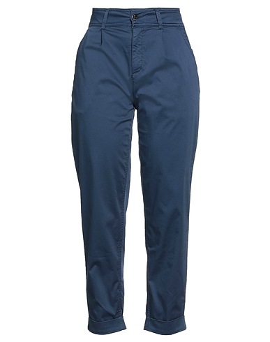 KAOS JEANS Casual trouser Blue 96% Cotton, 4% Elastane