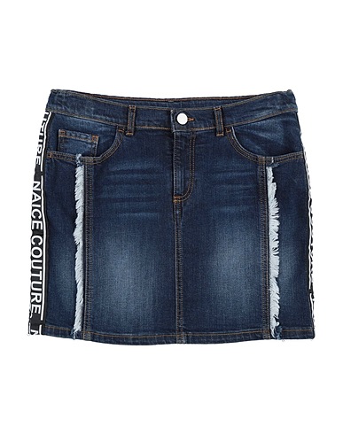 NAÏCE Denim skirt Blue 98% Cotton, 2% Elastane
