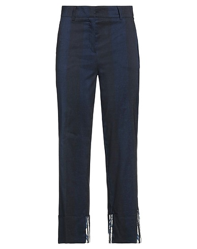 BEATRICE .B Casual pants Midnight blue 44% Linen, 38% Polyester, 16% Viscose, 2% Elastane