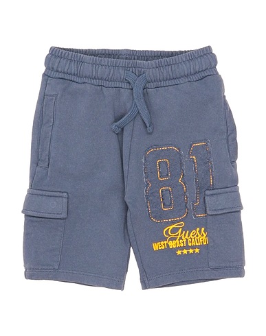GUESS Shorts & Bermuda Slate blue 100% Cotton