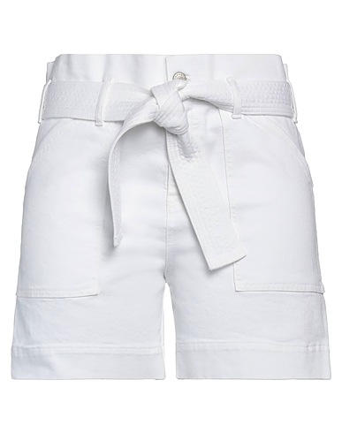 P.A.R.O.S.H. Shorts & Bermuda White 98% Cotton, 2% Elastane