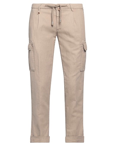 BARBATI Cargo Light brown 75% Cotton, 23% Linen, 2% Elastane