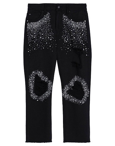 MET JEANS Casual pants Black 100% Cotton