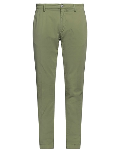 MASON'S Casual trouser Military green 98% Cotton, 2% Elastane